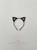 Black cat headband