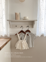 Eyelet suspender skirt