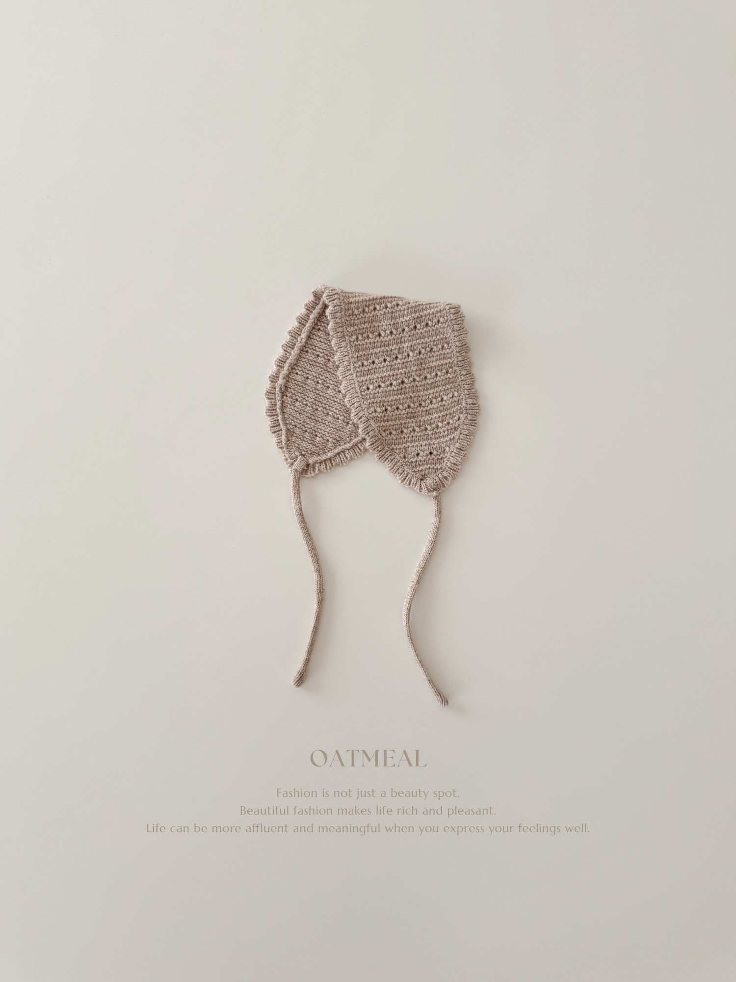 Bebe knit bonnet