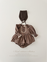 Chocolate smock rompers