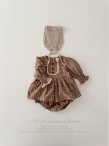 Chocolate smock rompers