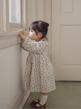 Baba flower corduroy one-piece