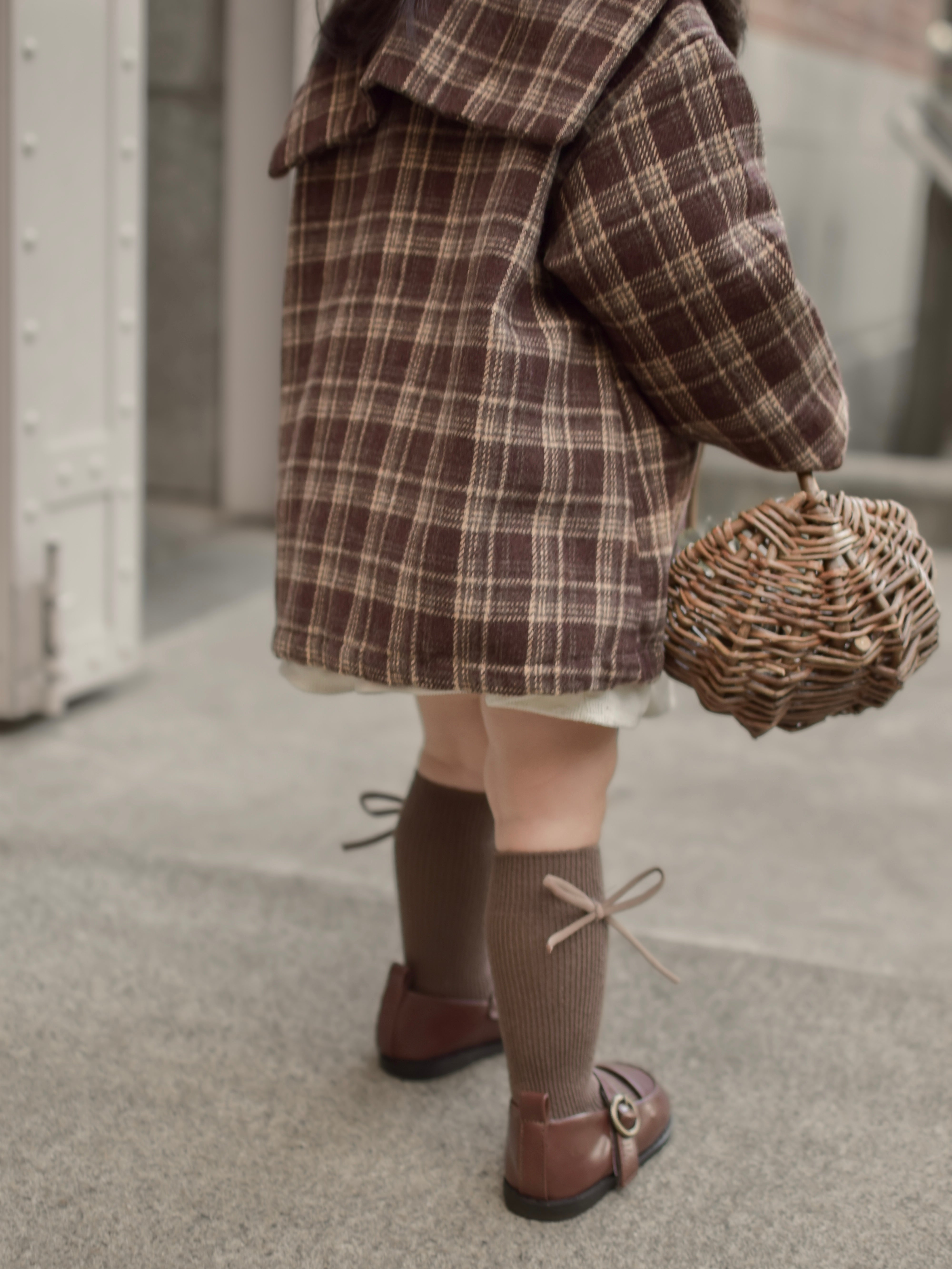 Sailor check coat