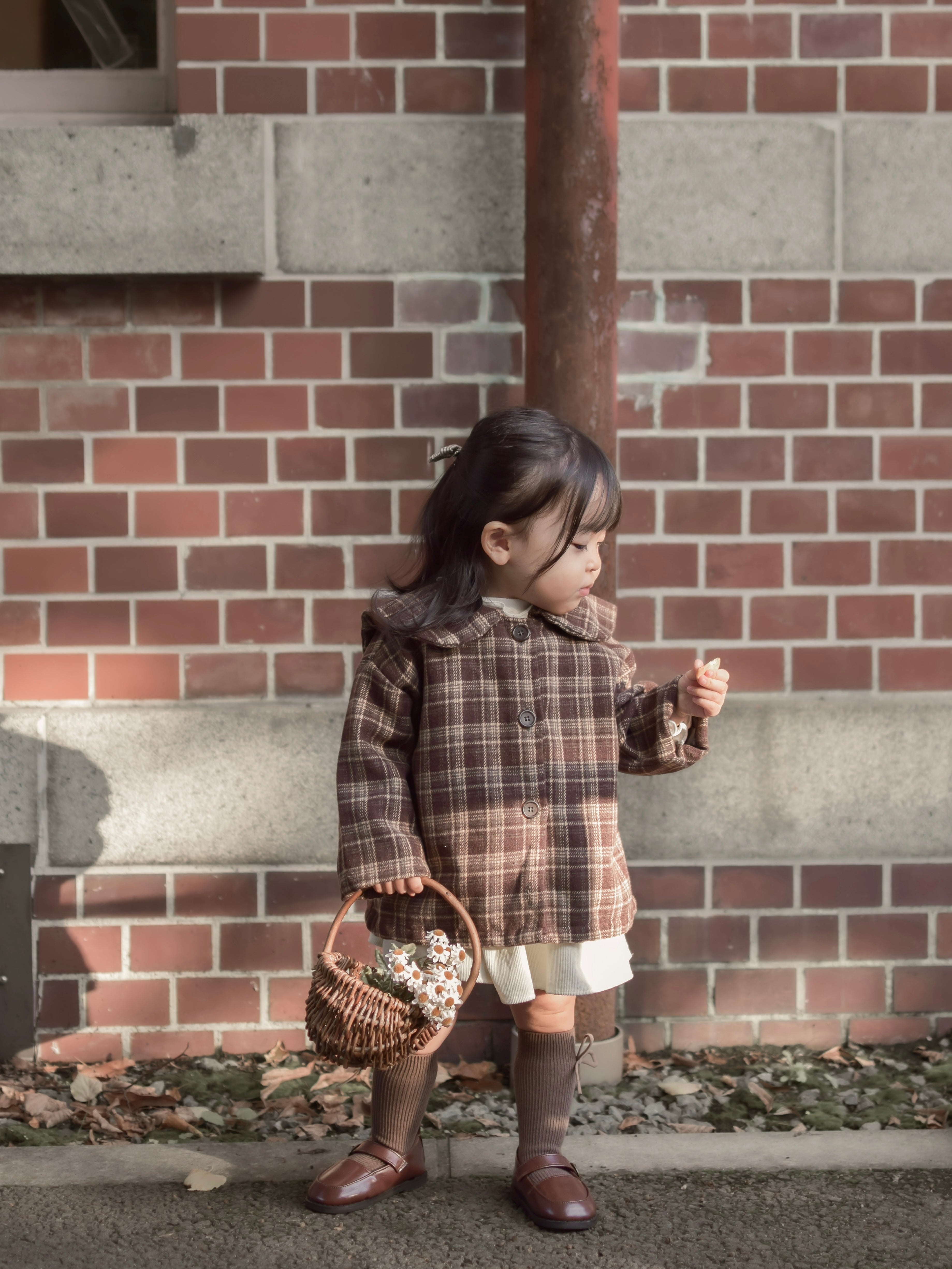 Sailor check coat