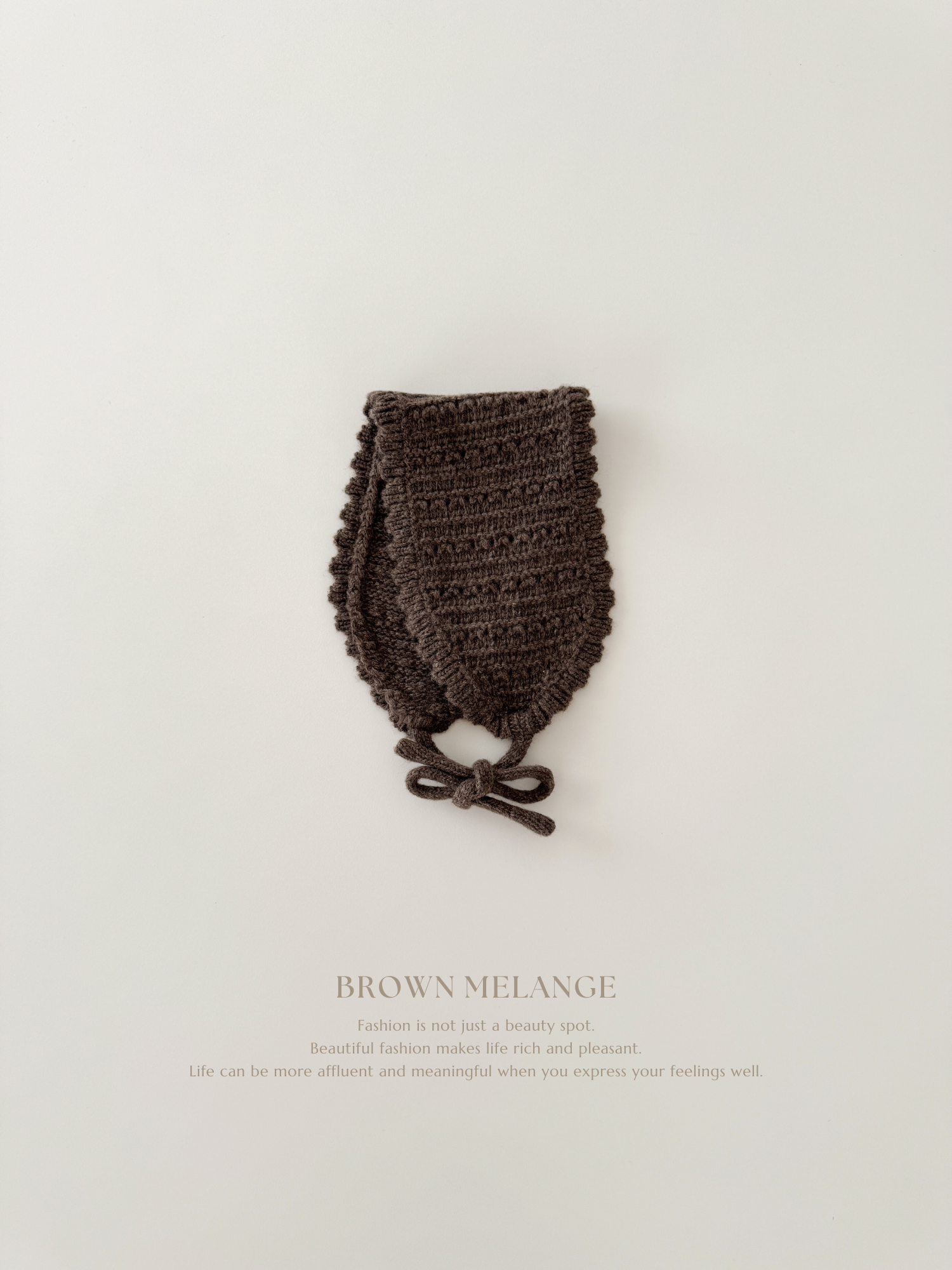 Bebe knit bonnet