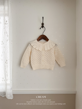 Fraise eyelet cardigan