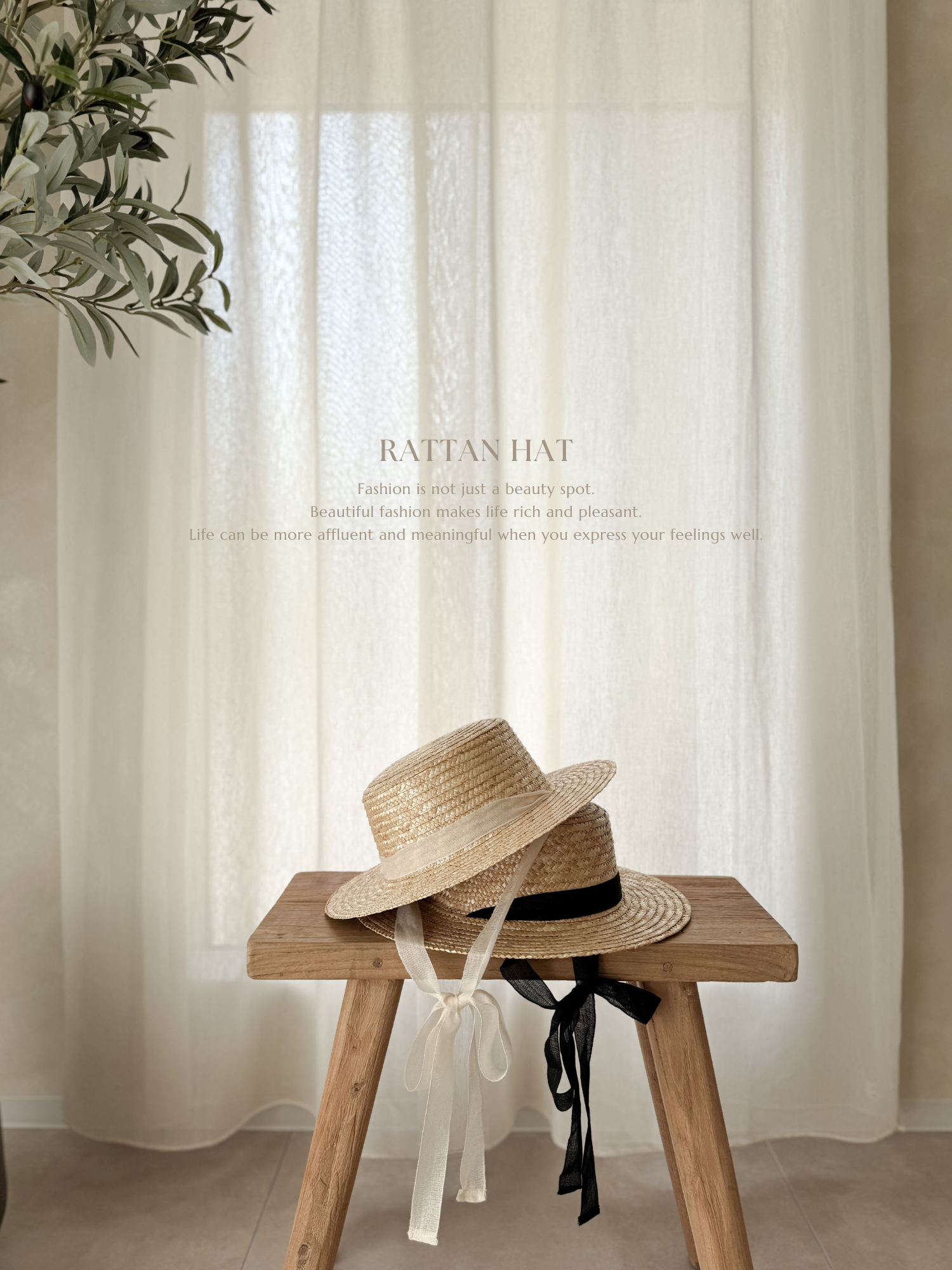 Rattan hat
