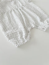 Dot frill suit