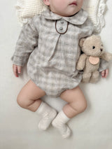 Leandre check rompers