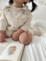 Cotton berry short overall (baby)