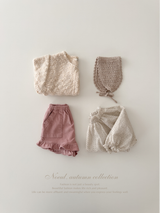 Popcorn knit vest