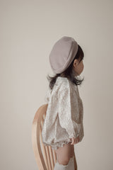 Flower shirring rompers