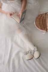 Ribbon flat shoes - Frozen yogurt -