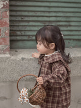 Sailor check coat