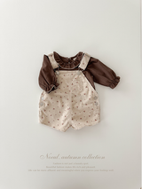Corduroy berry short overall (flower)