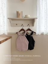 Corduroy berry short overall (normal)