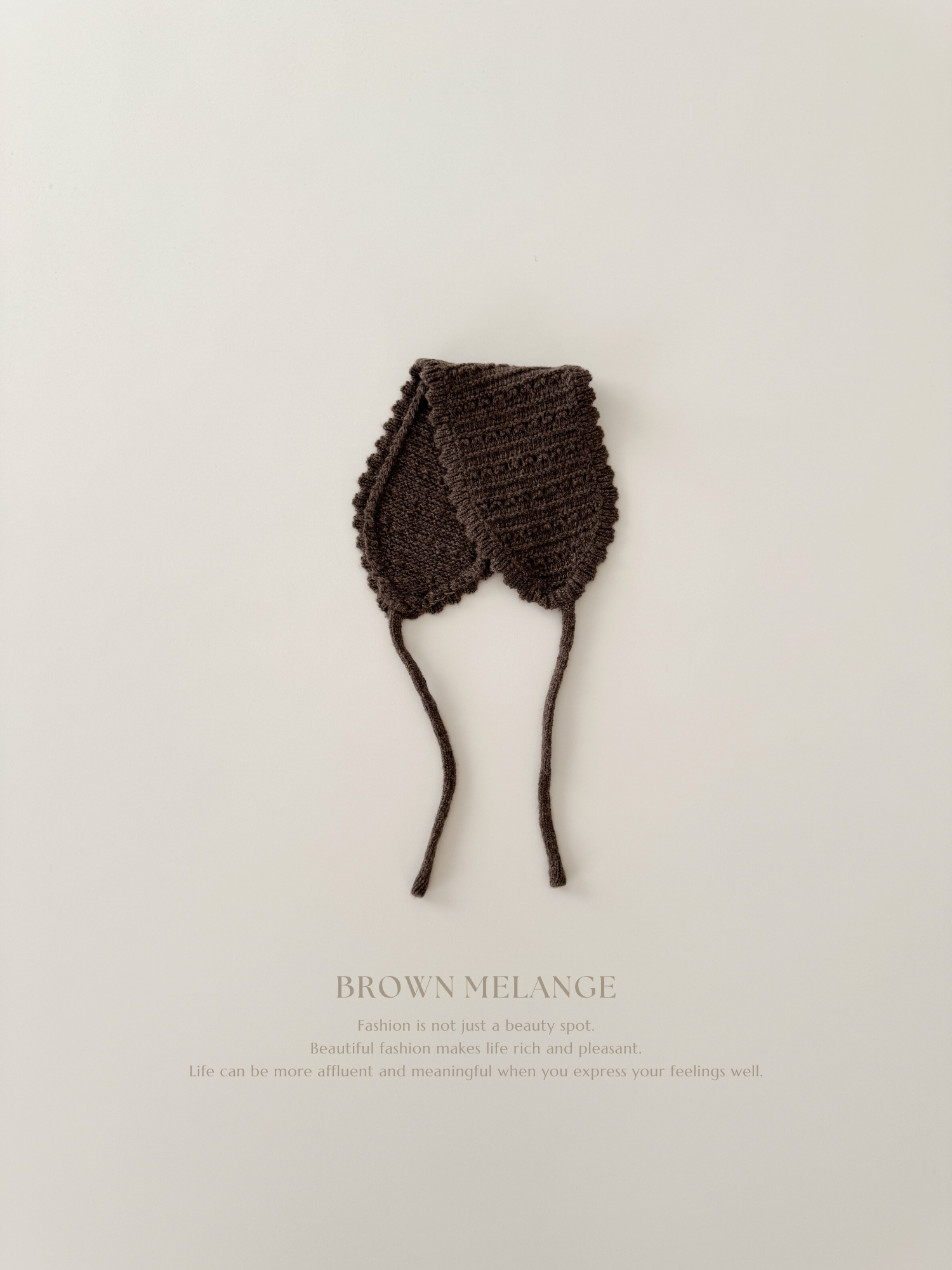 Bebe knit bonnet