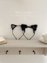 Black cat headband