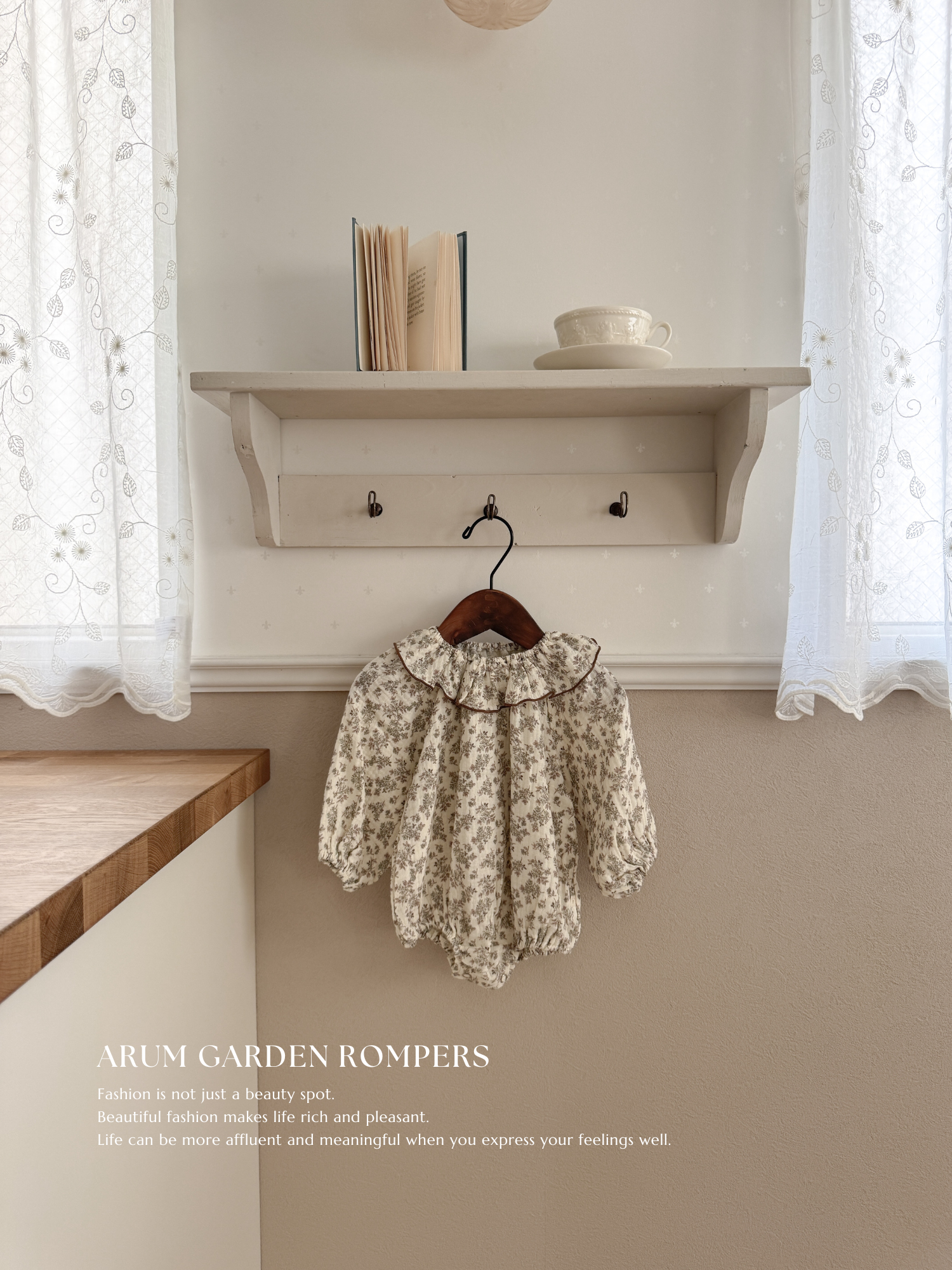 Arum garden rompers