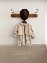 Baba flower corduroy one-piece