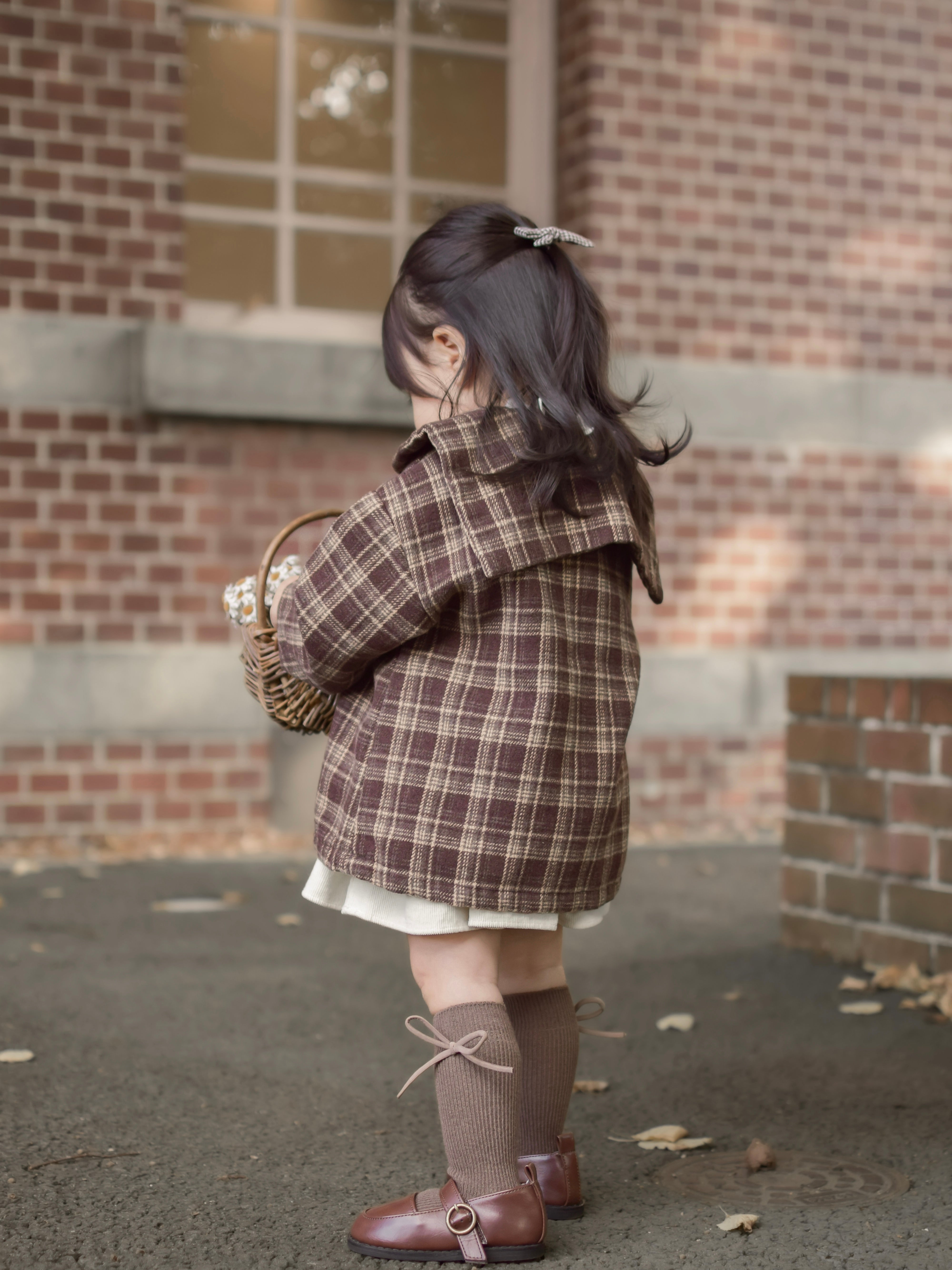 Sailor check coat