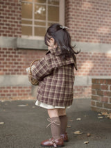 Sailor check coat