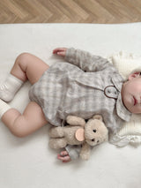Leandre check rompers