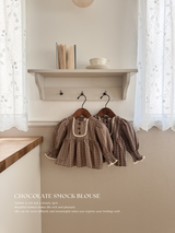 Chocolate smock blouse