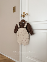 Corduroy berry short overall (flower)