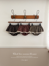 Check lace cancan bloomer