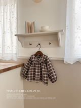 Marche check blouse