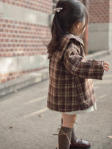 Sailor check coat