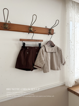 Brunette check set up