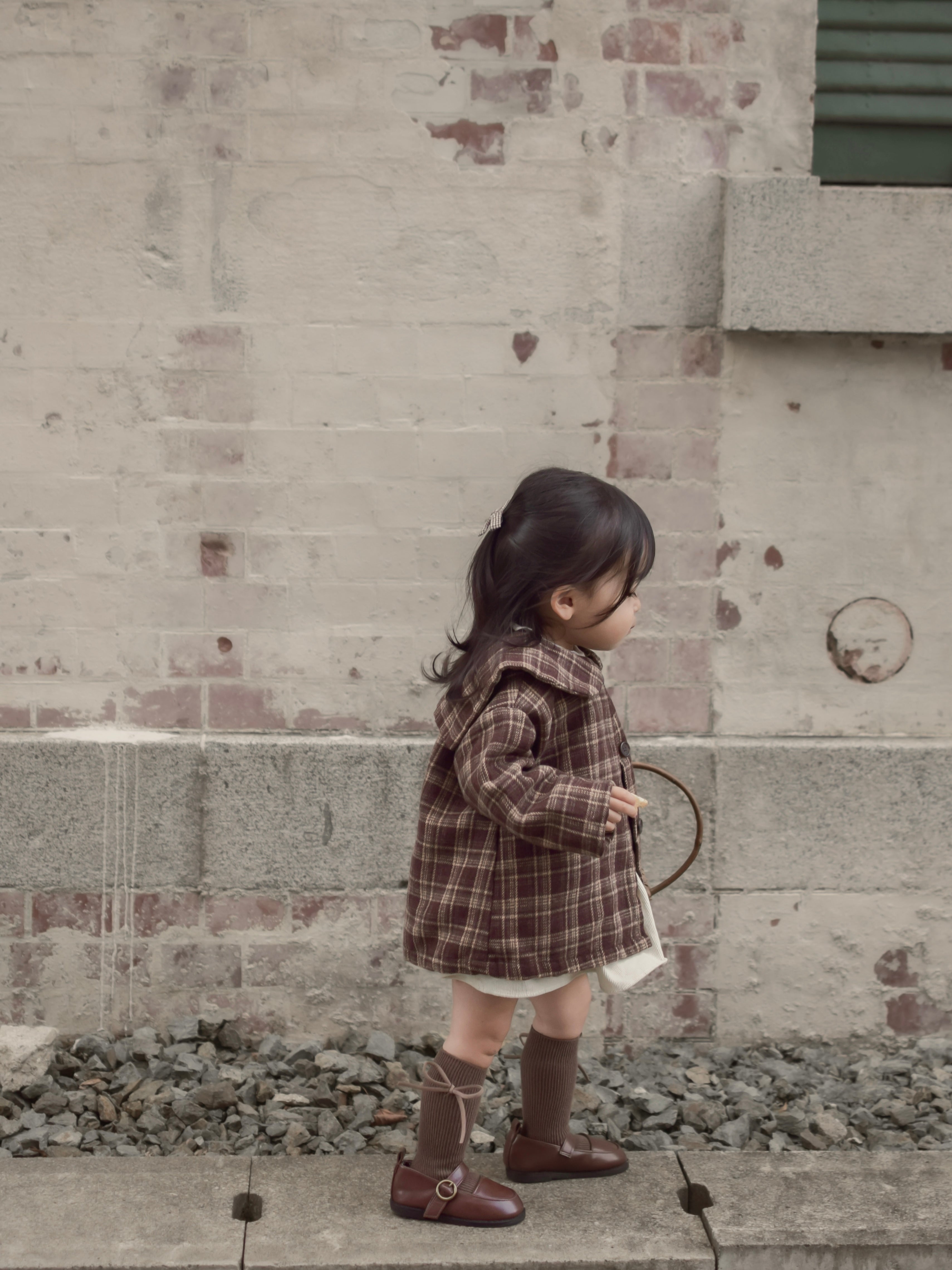 Sailor check coat
