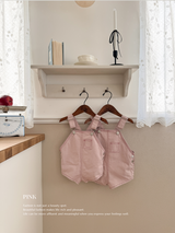 Cotton berry short overall (baby)