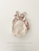Cotton berry short overall (baby)