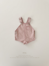 Cotton berry short overall (baby)