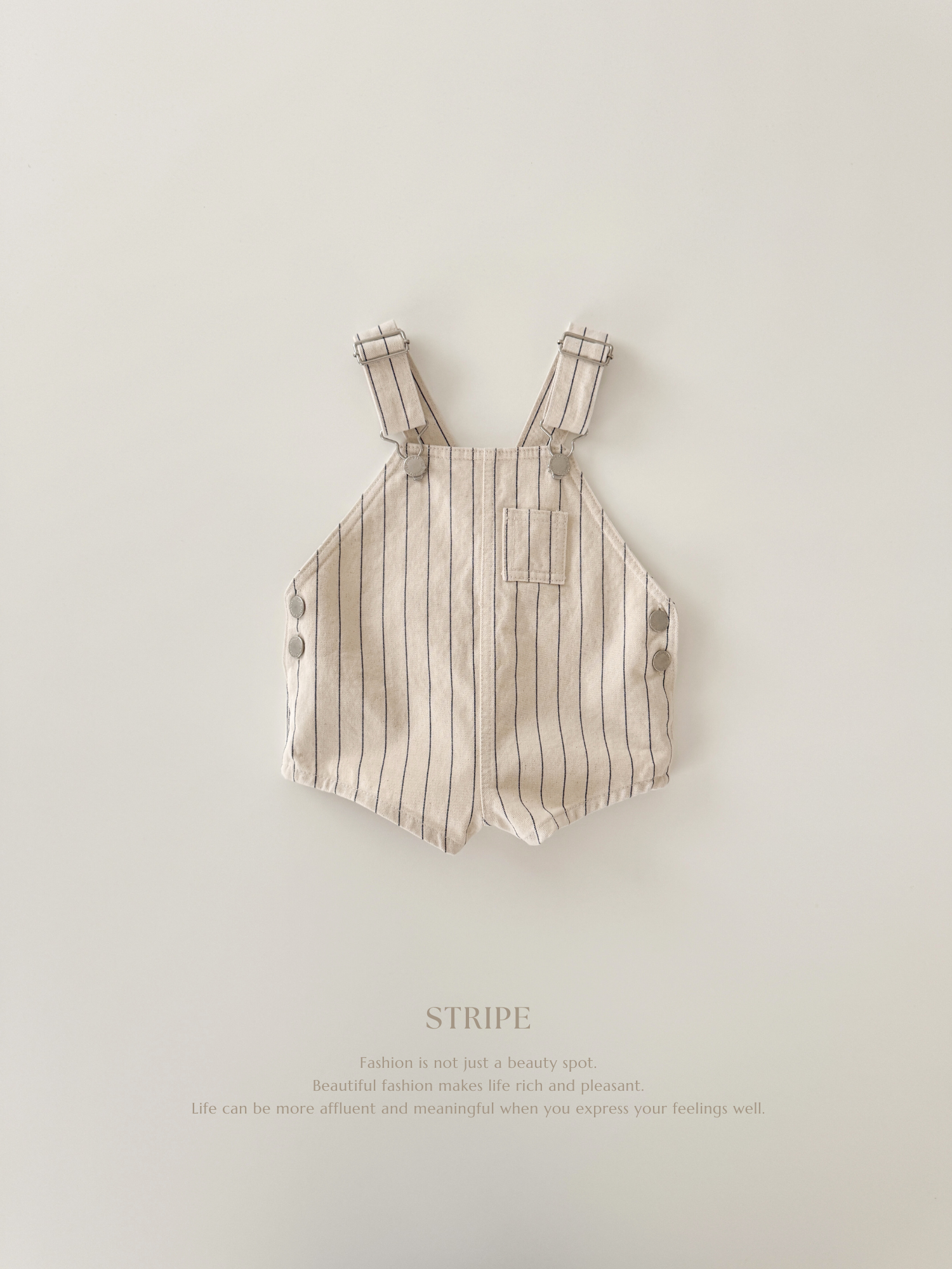 Cotton berry short overall (baby)