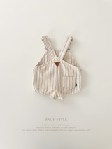 Cotton berry short overall (baby)