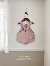 Cotton berry short overall (baby)