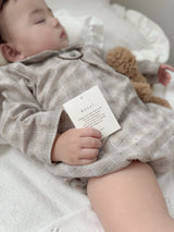 Leandre check rompers