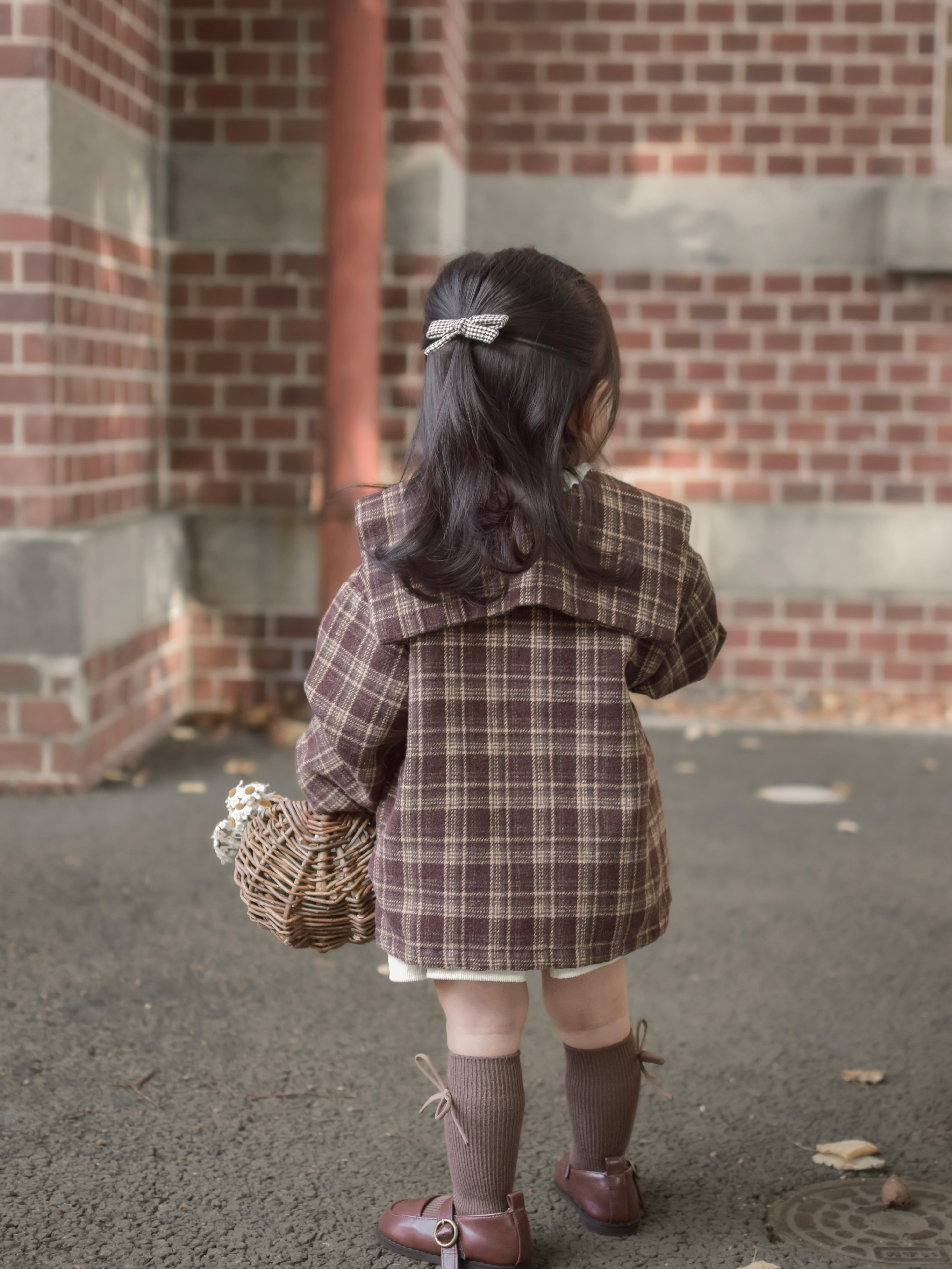 Sailor check coat