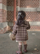 Sailor check coat