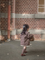Sailor check coat
