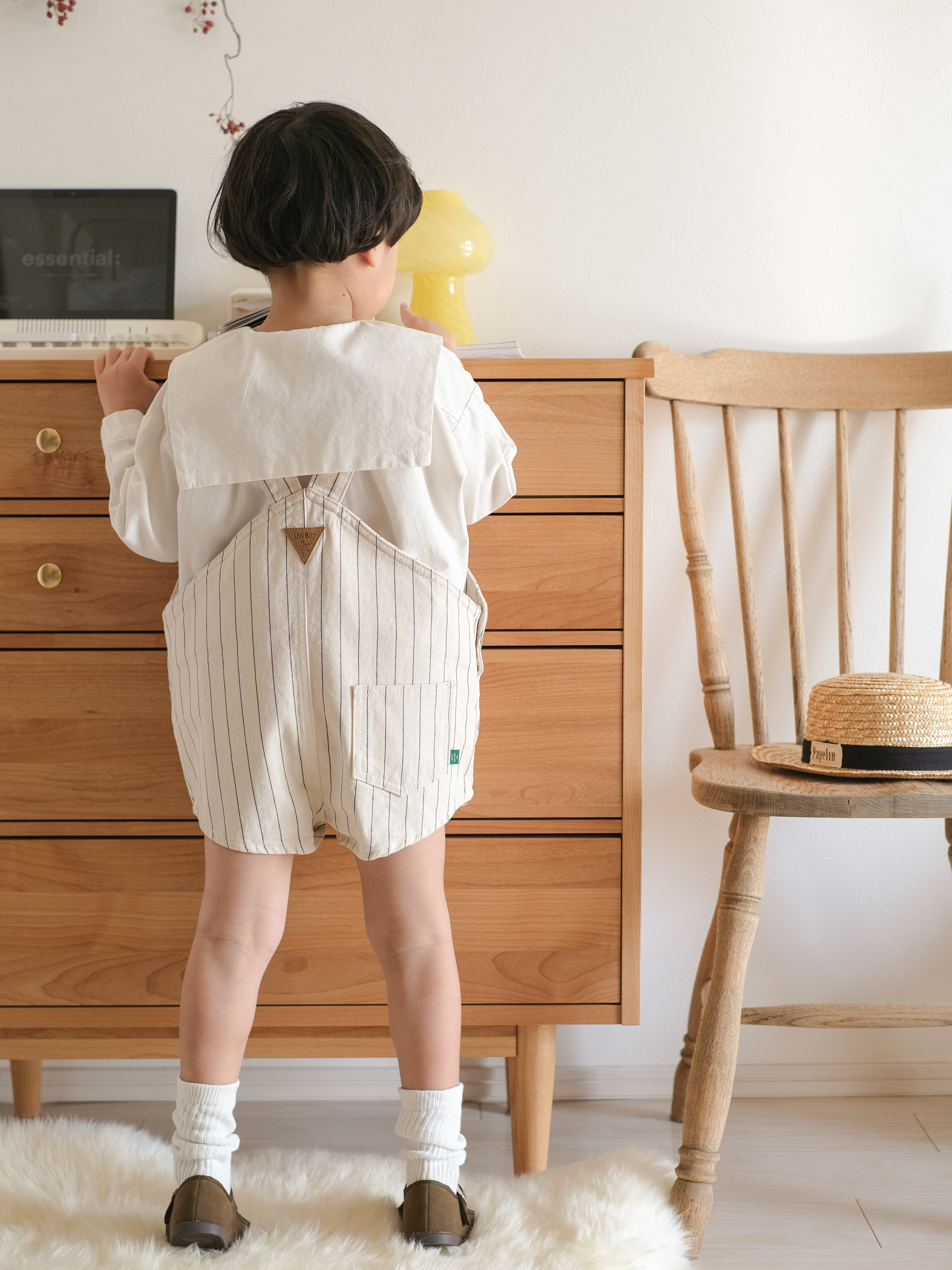 Cotton berry short overall (kids)