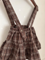 Pleats suspender skirt