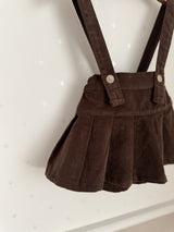 Pleats suspender skirt