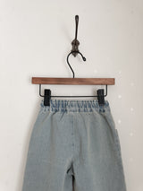 Straight frill pants