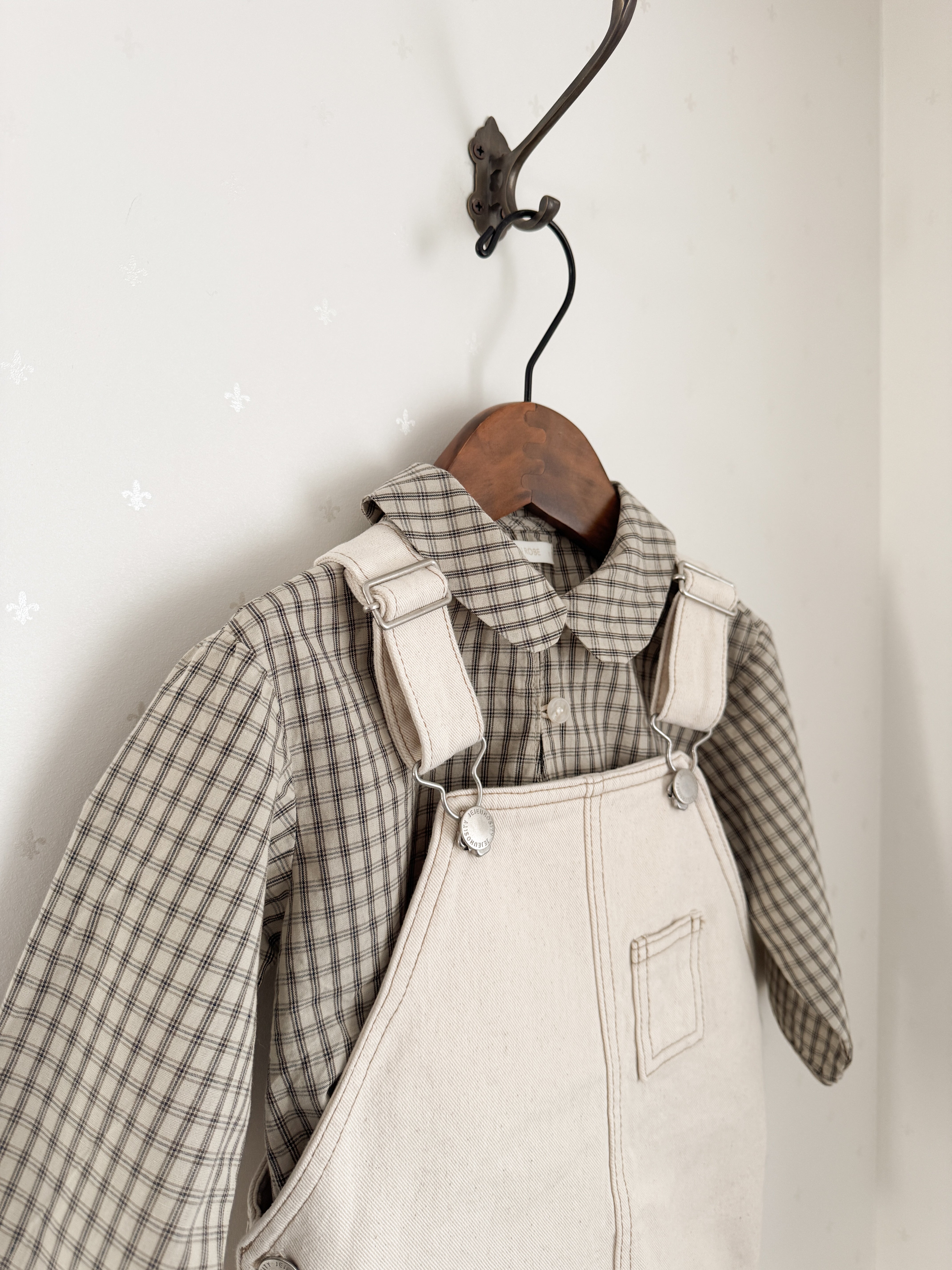 Cotton berry short overall (kids)
