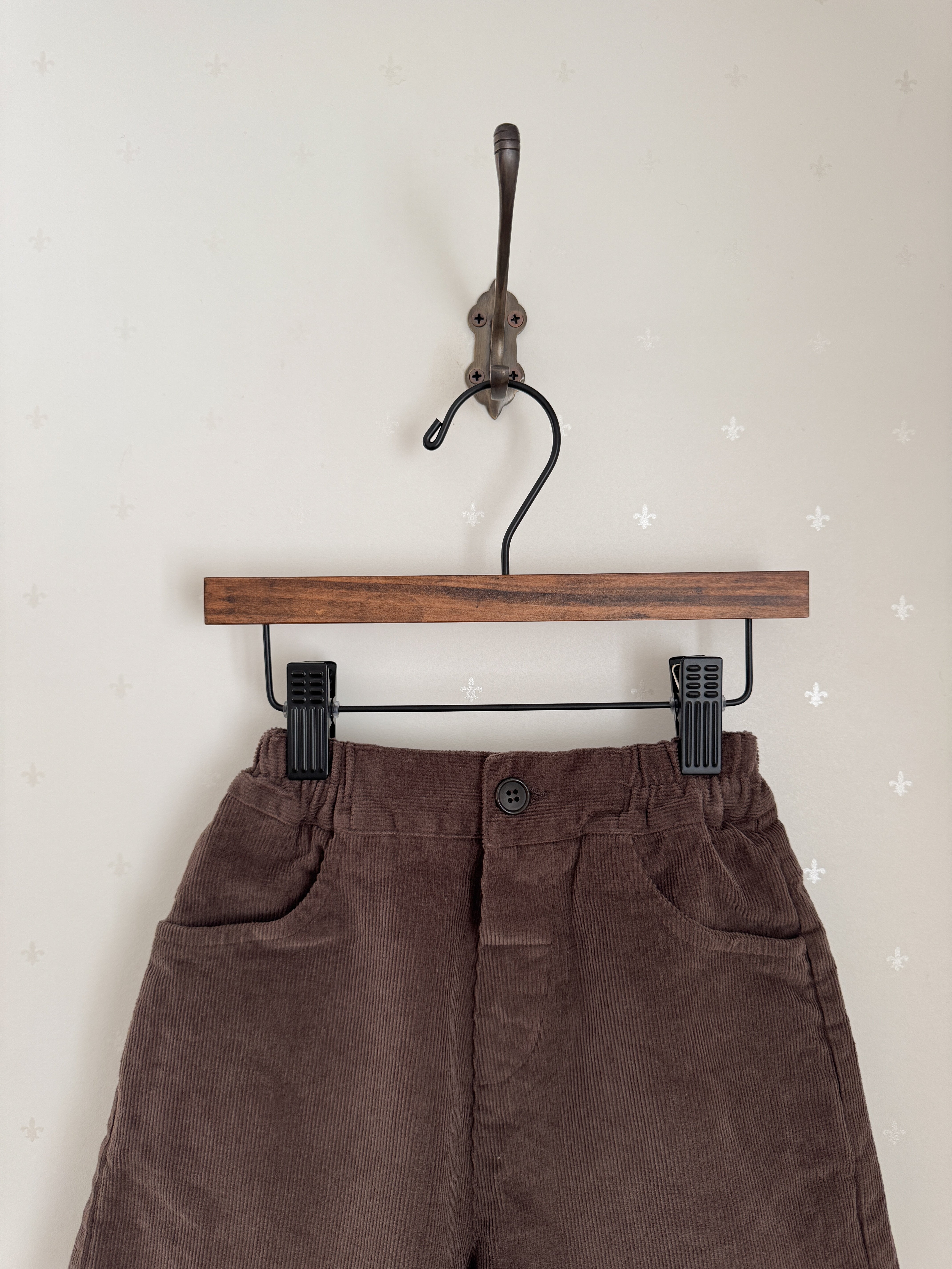 Corduroy span pants